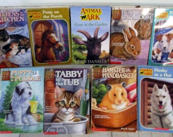 Children's books Vintage Lot of 9 ANIMAL ARK Scholastic books by Ben M. Baglio 4th grade reading level