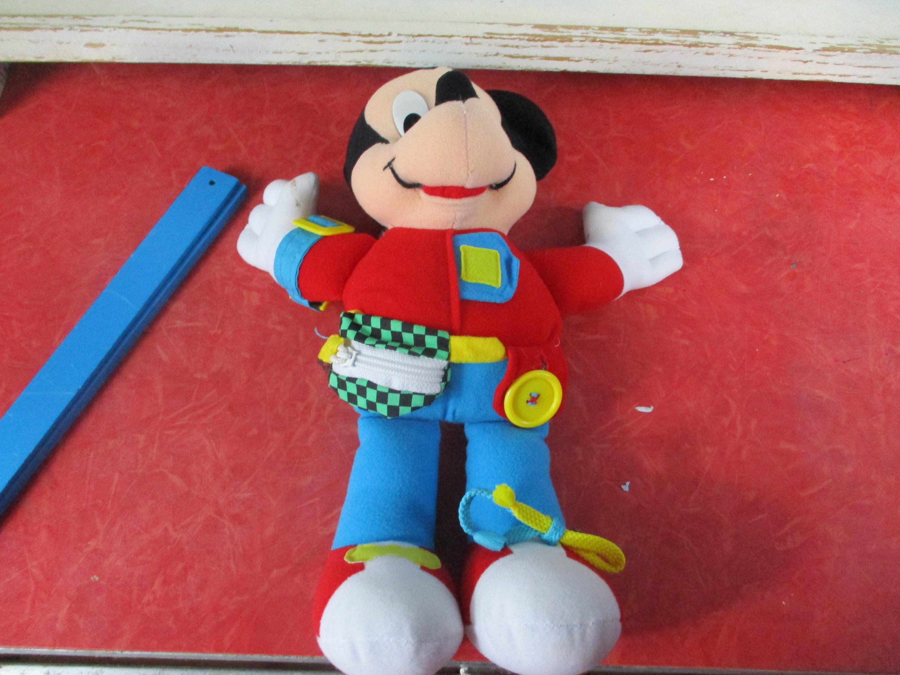 Vintage 1992-1993 Mattel Disney Learn to Dress Me Mickey Mouse a