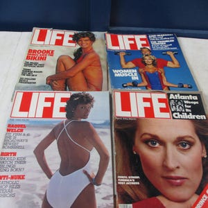 LIFE 誌 4 部セット 1980 年代初頭のブルック シールズ、ラクエル