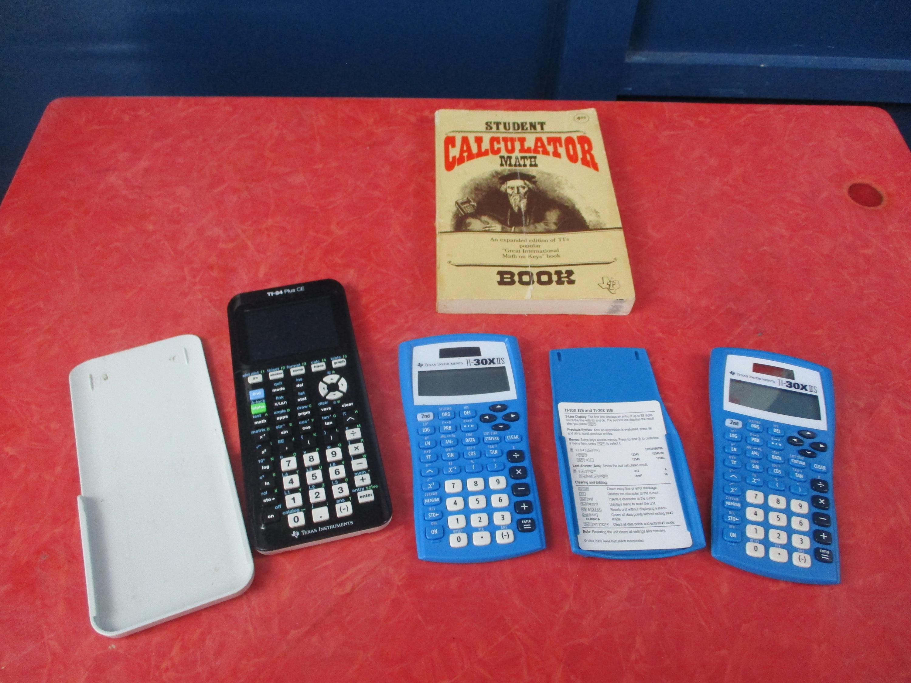 Texas Instruments TI-College Plus / Calculette Calculatrice / Rouge