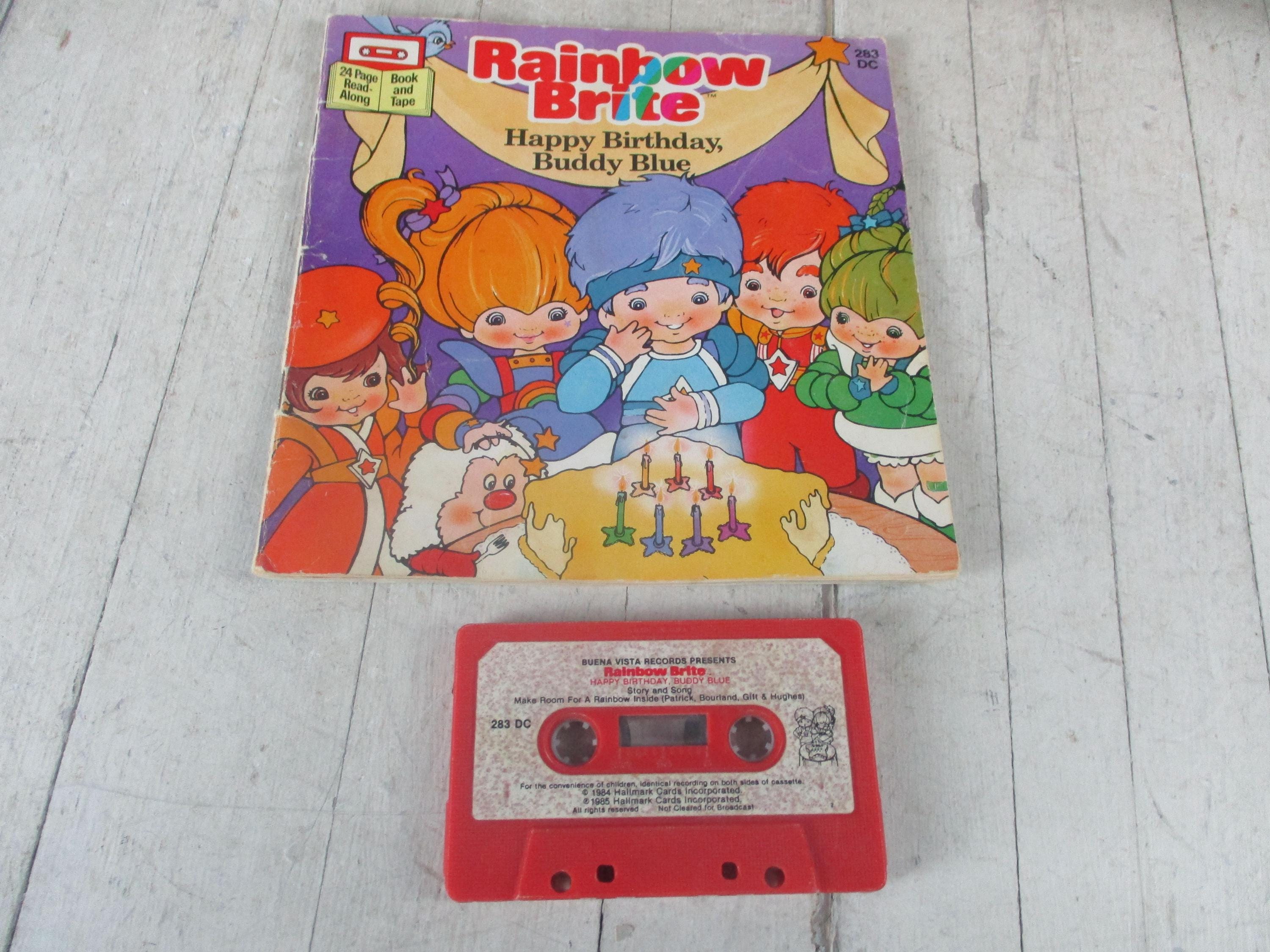 Kids Book Vintage 1984 Rainbow Brite Happy Birthday Buddy Blue