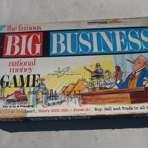 Board Game The National Money Game Big Business 1959 COMPLETE for 4 players