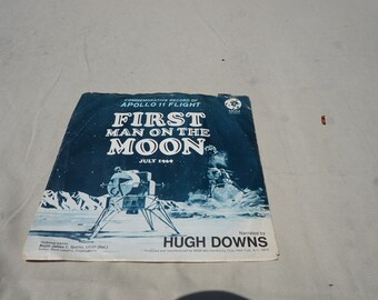 Commemorative Record of Apollo 11 Flight First Man on the Moon July 1969 narrated by Hugh Downs