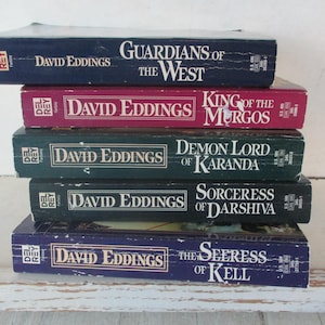 Vintage Sci-Fi Paperback lot of 5 Books by David Eddings Books 1, 2, 3, 4, 5 of The Malloreon series 1-5