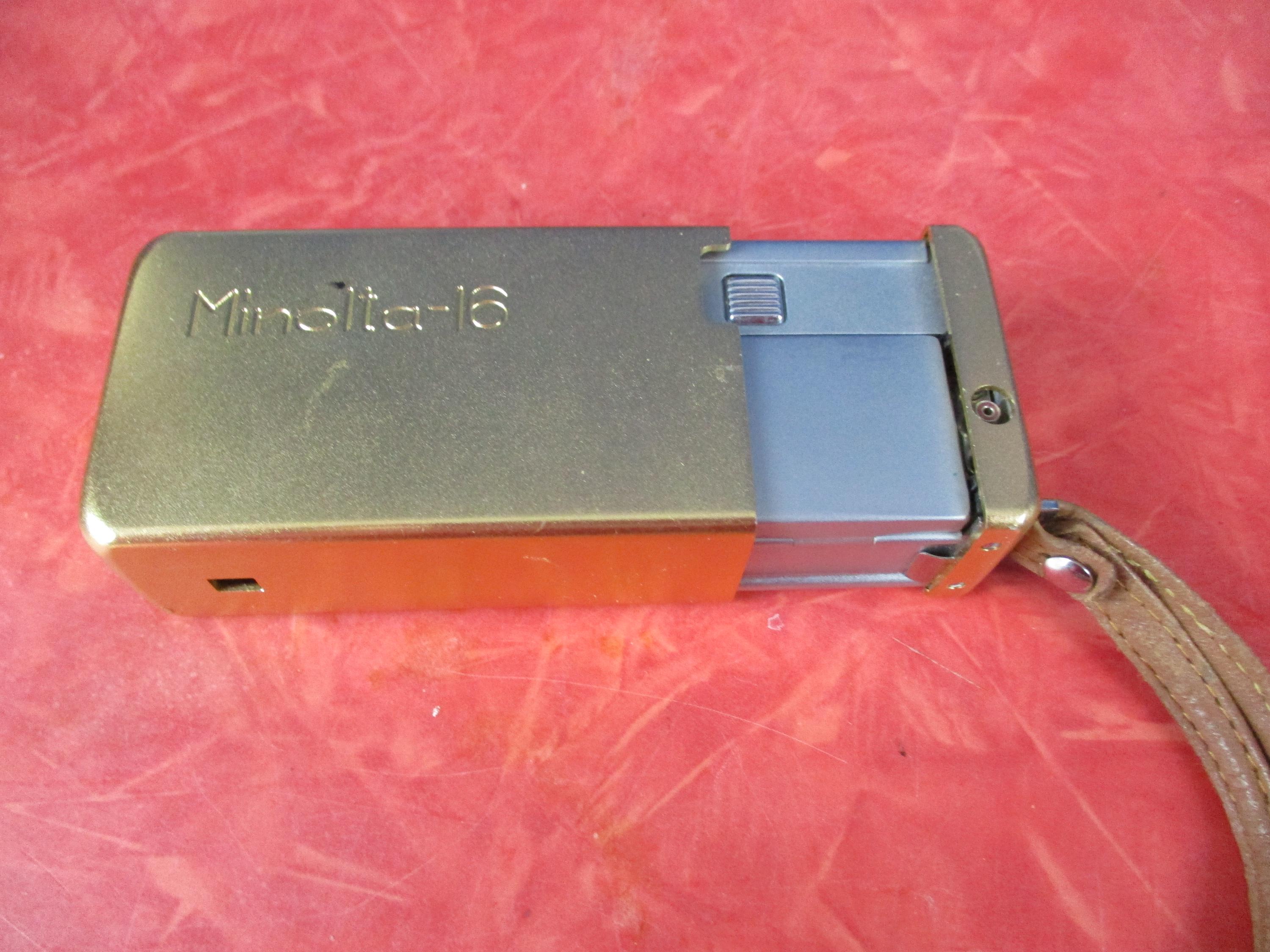 コレクターズアイテム ゴールド ミノルタ 16 カメラ サブミニチュア 未