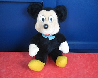 Vintage 1970's Knickerbocker Mickey Mouse Plush about 13"