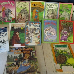 Children&#39;s books lot of 12 1980&#39;s books Stephen Cosgrove Robin James Most Serendipity books a few are in rough condition See Pictrures