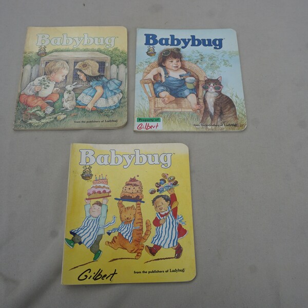 Children's book lot of 3 Babybug from the publishers of Ladybug Vol 2 Number 4 Volume 2 Number 9 and Vol 3 Num 6