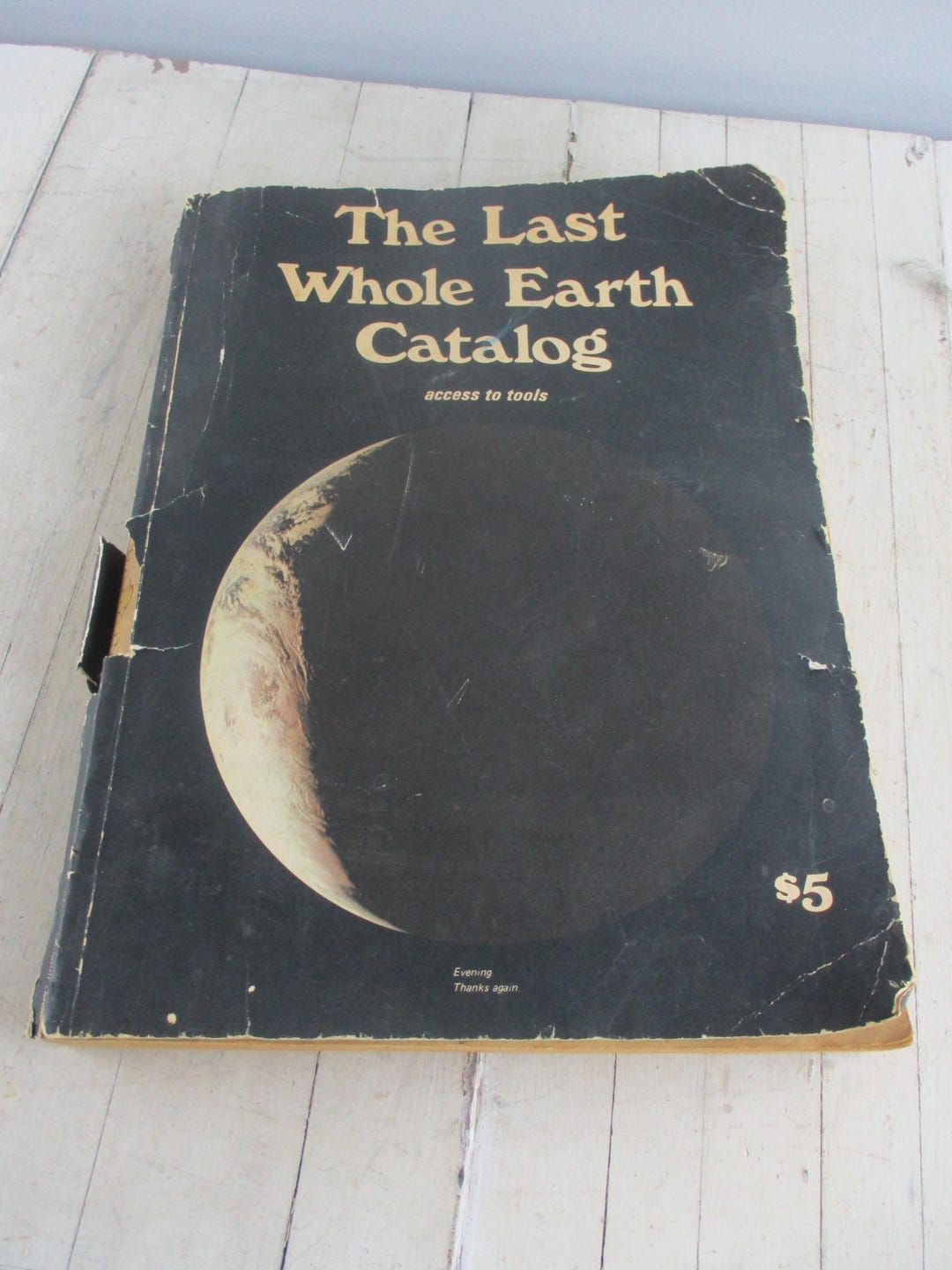 Vintage 1971 the Last Whole Earth Catalog Collectible Tools Information