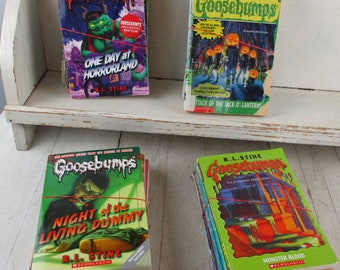 Vintage Lotes de 5 libros de bolsillo de Goosebumps R L Stine Elige tu lote o elige todo