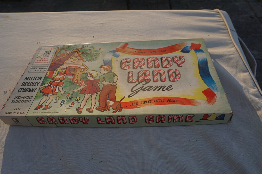 CANDY LAND Vintage 1955 Board Game COMPLETE a Sweet Little Etsy