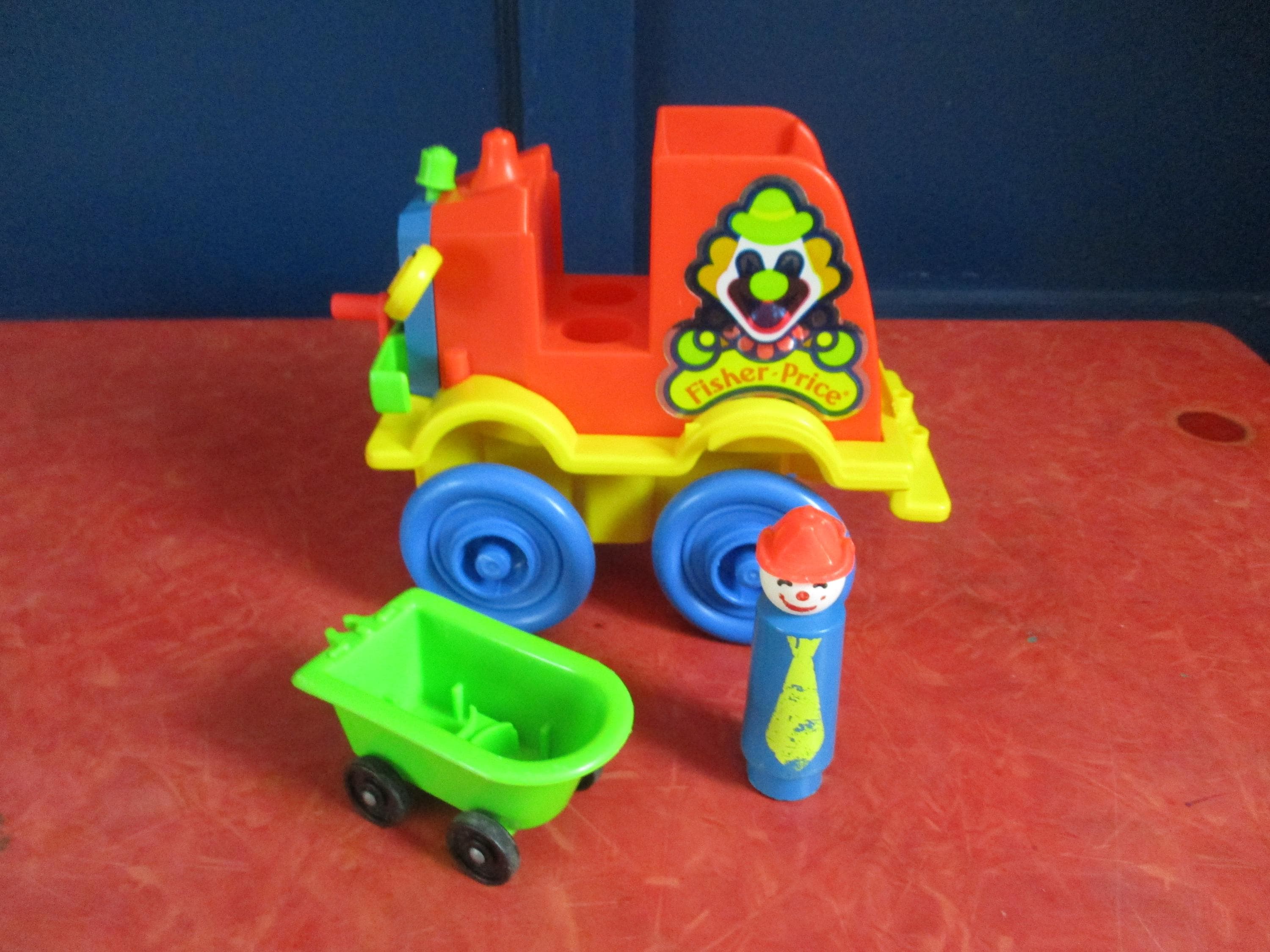 Vintage 1983 Fisher Price Crazy Clown Brigade With 1 Tall Clown