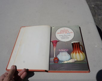 FINAL SALE A Collectors Handbook of American Art Glass vintage 1971 First Edition by Richard Carter Barret library bound spiral book