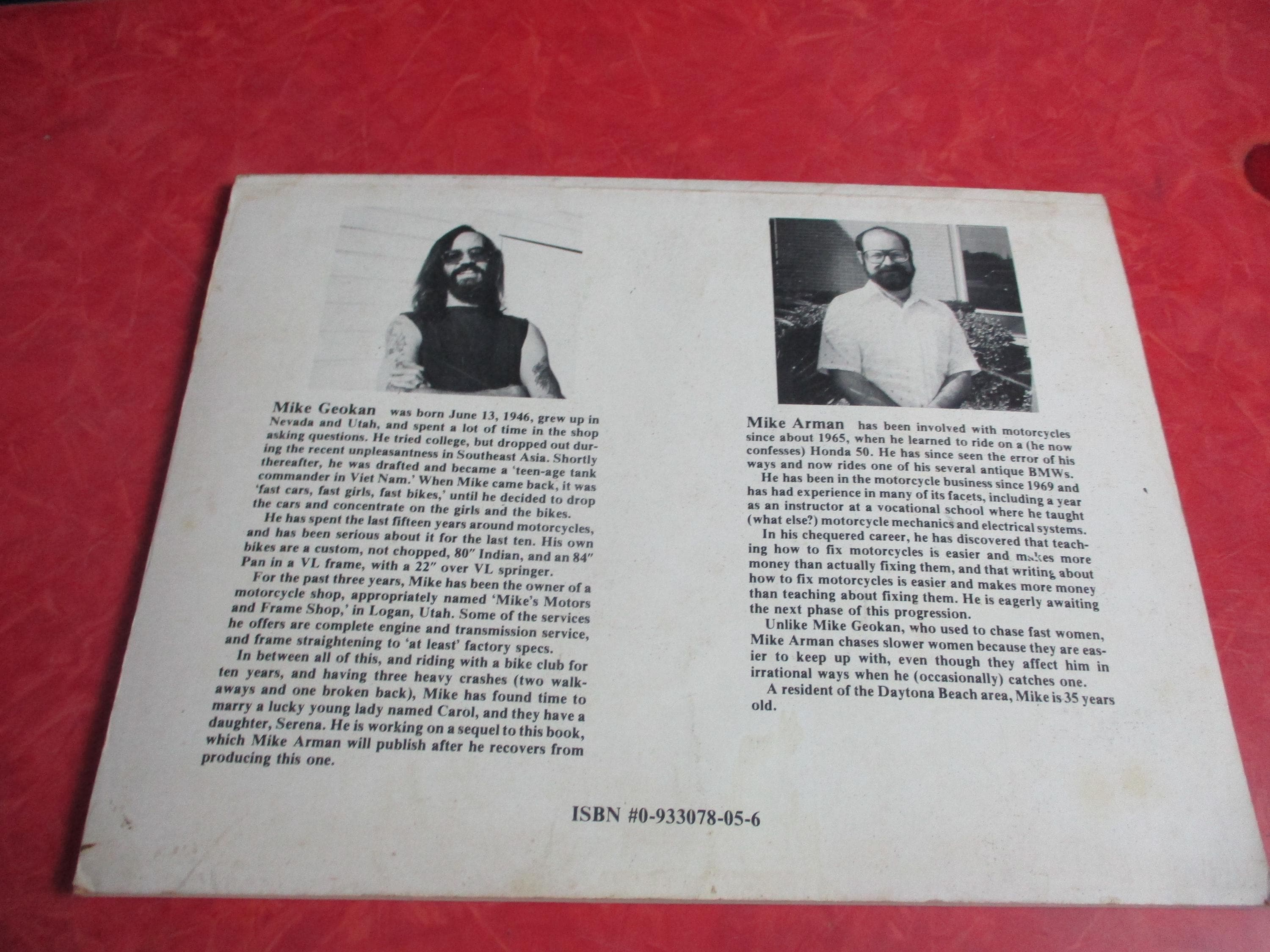 RARE Vintage Harley-davidson Book Custom Choppers Cookbook Revised