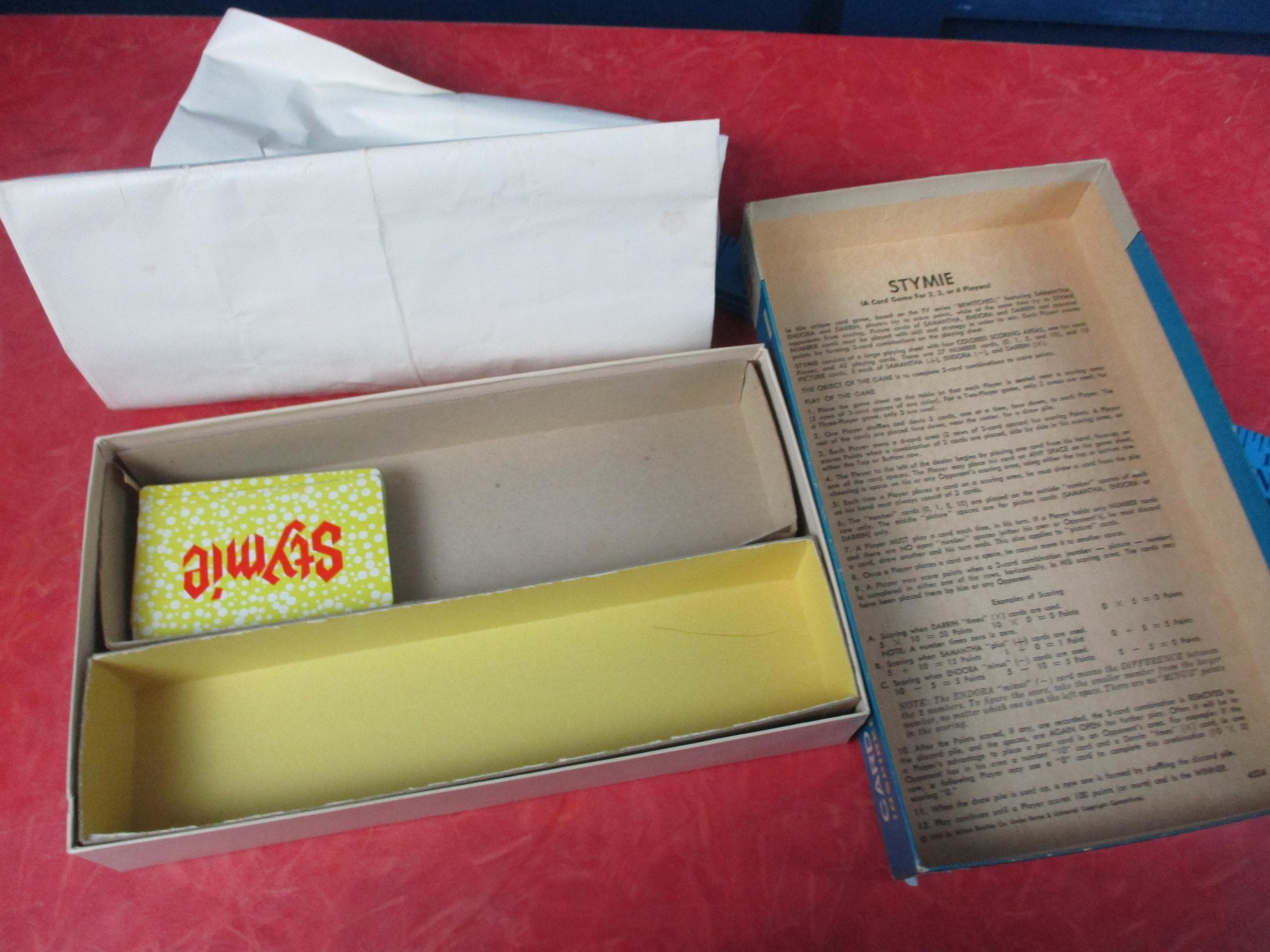 Vintage 1965 STYMIE Card Game Inspired by the Bewitched TV Series ...