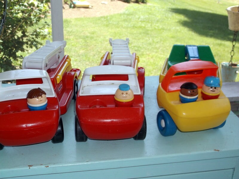 Fire truck Little Tikes Chunky People Fire Truck Fire Engine | Etsy