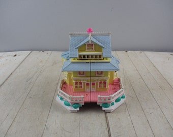 Vintage Bluebird Polly Pocket 1995 Clubhouse Pop Up Party House  No Figures Incomplete 1990's Collectible Playset