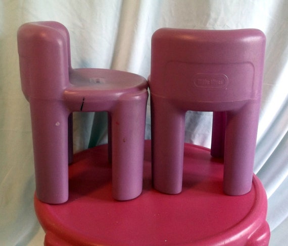 Children S Table And Chairs Vintage Pink Little Tikes Etsy