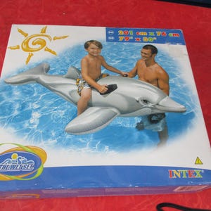 Vintage Wet Set NOS Unopened Dolphin Ride On Pool Water Toy Intex the Wet Set 2008