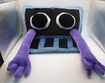 Roblox Plush Rainbow Friends Purple Vent Nice played with condition about 12" x 10"