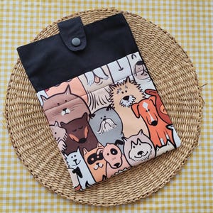 Emballage de livre fait main Pochette de livre Sac à main de livre Pretector Couverture de livre Pochette de livre Accessoires de lecture Sac de journal Couverture de livre à motifs d'animaux