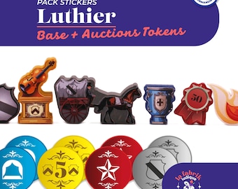 Adesivi premium per liutai + gettoni d'asta opzionali
