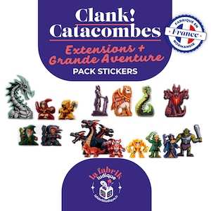 Pegatinas premium para Clank: Catacombs + extensiones opcionales