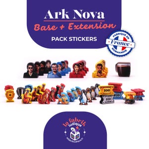 Premium Stickers for Ark Nova + Optional Extension