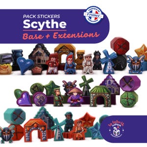 Premiumklistermärken för Scythe + Valfria tillägg
