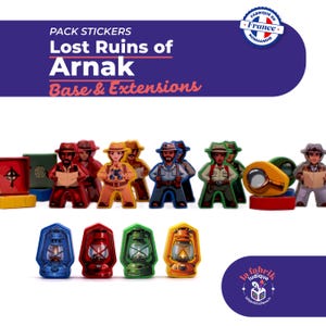 Premium stickers voor De Verloren Ruïnes van Narak (Arnak) + Optionele uitbreidingen