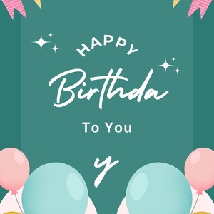 happy birthday green