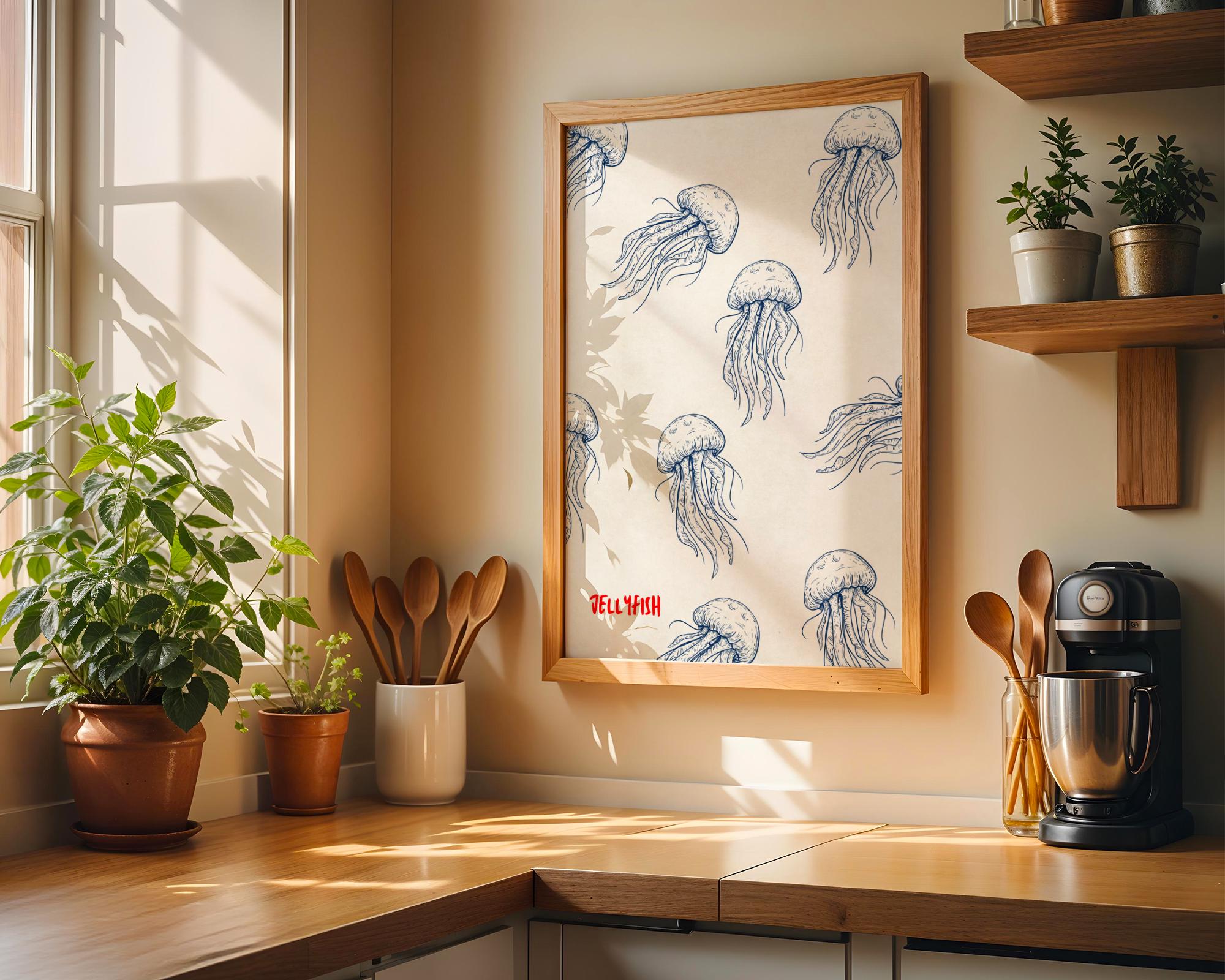 Jellyfish poster - Etsy België, image size:2000x1600