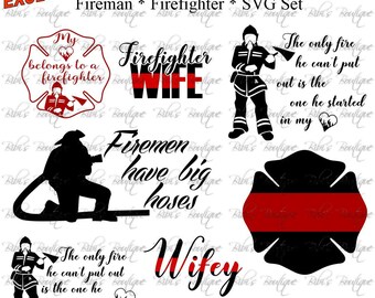 Firefighter Svg Etsy
