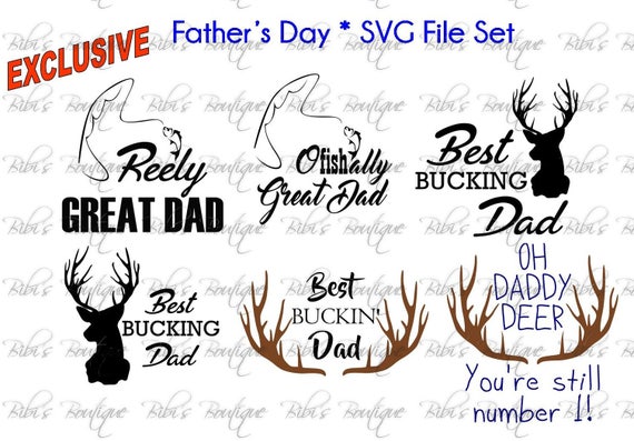 Download Dad Father's Day SVG Fishing Dad Hunting Dad Reely | Etsy