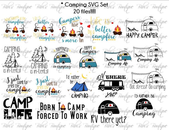 20 Camping SVG Bundle files Camp Life camp life | Go camping, Camping life