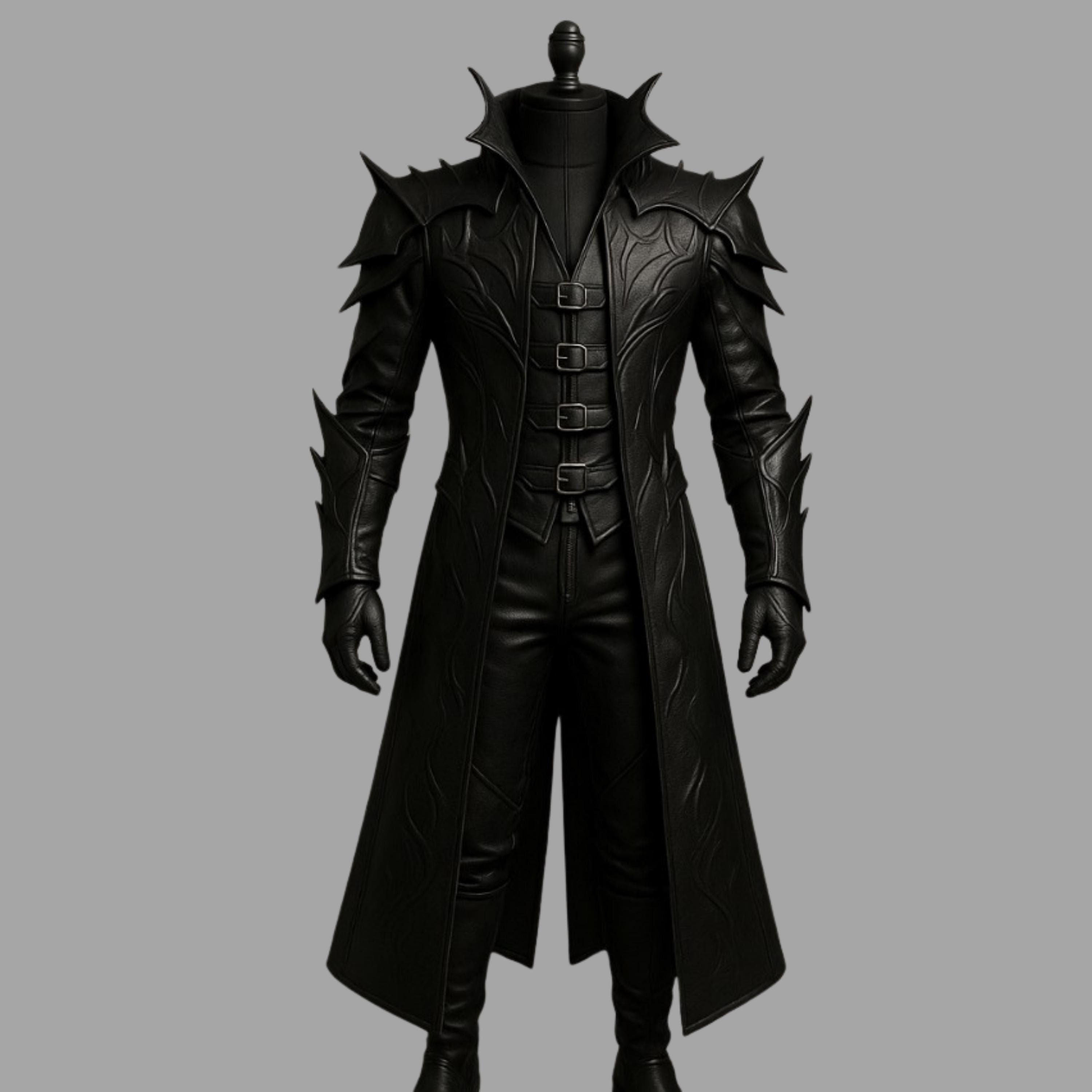 Costume Homme Baroque Halloween - Manteau Long Et Gilet Dentelle Pour Soirée à Thème Ou Look Gothique