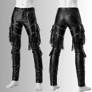 alternative leather fringe trousers

festival biker leather pants