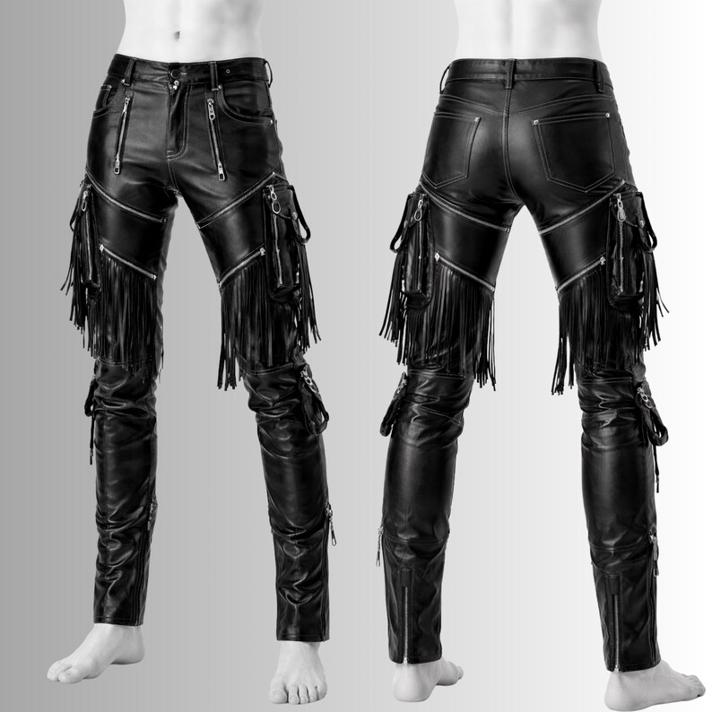 alternative leather fringe trousers

festival biker leather pants