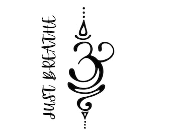 Just Breathe Stickers
