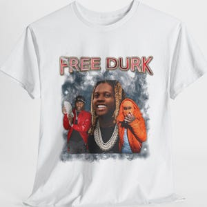 Camiseta de Lil Durk gratis, camiseta de gran tamaño, sudadera con capucha de lil durk, camiseta con póster de lil durk, camiseta con póster de álbum de pegatinas merch de durk, camiseta con póster de lil durk merch durk