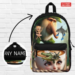 Italian Brainrot backpack zaino bag, Tralala bombardino crocodilo brainrot Italian brainrot meme gifts brainrot meme Sahur larili