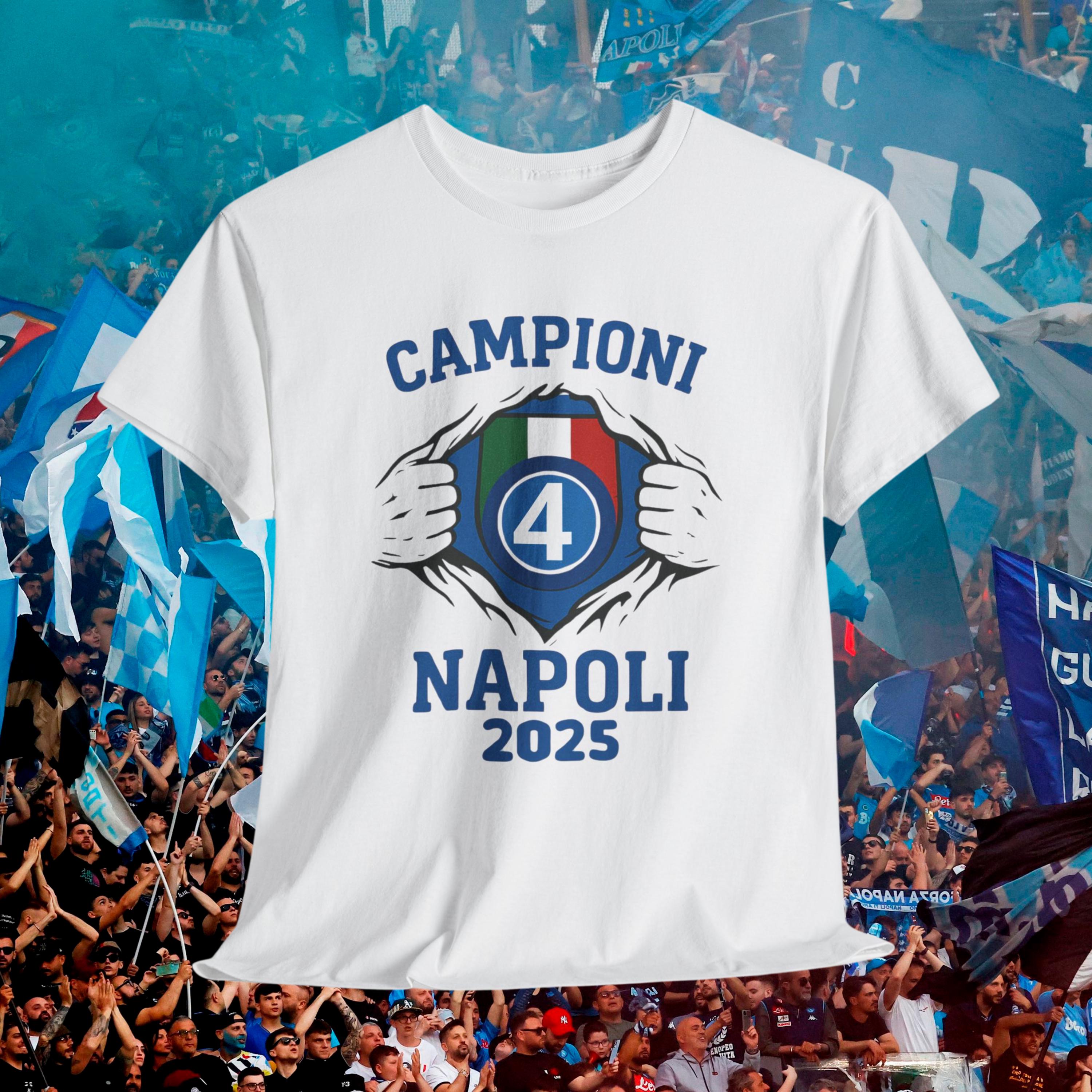 Camiseta del Napoli campeón de Italia 4 scudetto campeones de Italia cuarto scudetto fútbol scudetto campeonato