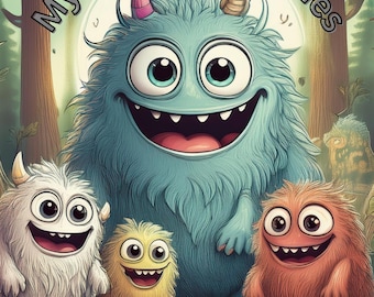 Monster Coloring Book – Cute Intricate Designs, Book 2 (PDF Download)