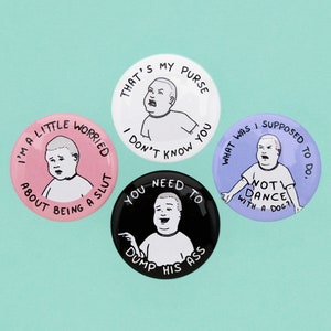 small 1 king of the hill button set image 1