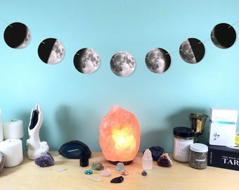 moon phases garland (...wall hanging, bunting, banner, whatever...)