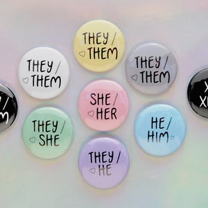 1" pronoun buttons (including she/they and he/they)