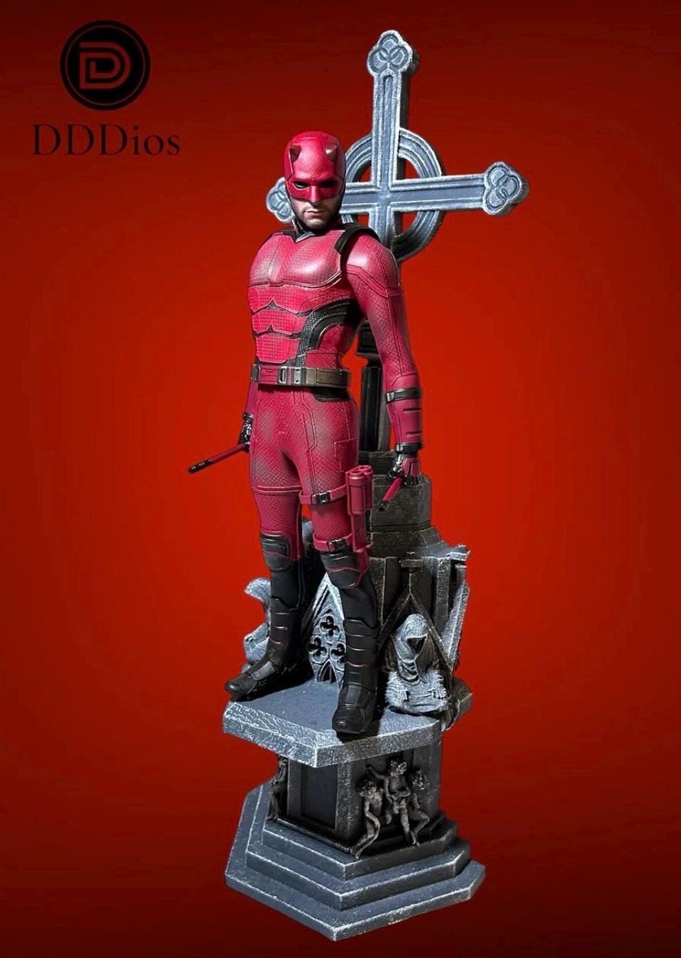 Cathedral Cross Church Diorama for Daredevil Spider-man Batman Hot