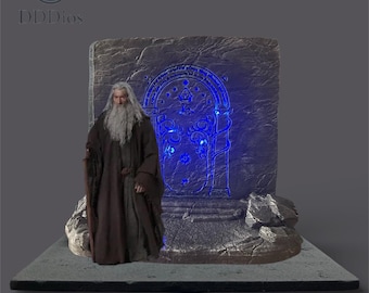 Tür von Durin Moria Diorama für Herr der Ringe Hot Toys Inart 1/6 Figuren