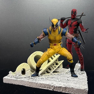 Fuchs Logo Diorama für Deadpool Wolverine Hot Toys 1/6 Figuren