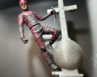 Large cross church diorama for Daredevil Spider-Man Hot Toys 1/6 figures
